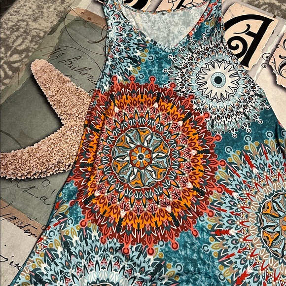 Dresses & Skirts - ❣️5|$25❣️Colorful Mandala Print Dress